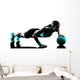 woman fitness Medicine Ball exercises silhouette Wall Decal