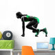 woman runner running jogger jogging silhouette Wall Decal