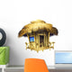 tropical bungalow Wall Decal