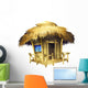tropical bungalow Wall Decal