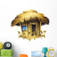 tropical bungalow Wall Decal