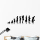 evolution generation women Wall Decal