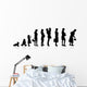 evolution generation women Wall Decal