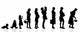 evolution generation women Wall Decal