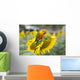 Fields Sunflowers and Parrot Wall Decal