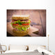 Delicious sandwich on the table Wall Decal