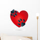 Logo Herz Katze Hund Wall Decal