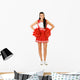 Cheerleader: Cute Teen Cheerleader Wall Decal