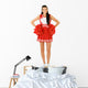 Cheerleader: Cute Teen Cheerleader Wall Decal