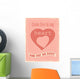Vintage Valentine's Day  poster Wall Decal