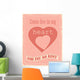 Vintage Valentine's Day  poster Wall Decal