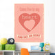 Vintage Valentine's Day  poster Wall Decal