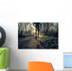 a man trail running in the country Wall Decal