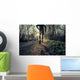 a man trail running in the country Wall Decal