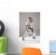 Man in white kimono training karate Wall Decal