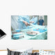 Surgical operation in action. View from the side assistant Wall Decal