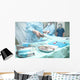 Surgical operation in action. View from the side assistant Wall Decal