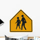 Signs School Crossing Ahead Wall Decal