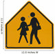 Signs School Crossing Ahead Wall Decal