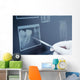 Gloved hand holding dental tool to teeth x-ray Wall Decal
