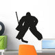 Hockey Goalie Vector Silhouette Wall Decal