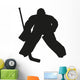 Hockey Goalie Vector Silhouette Wall Decal