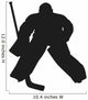 Hockey Goalie Vector Silhouette Wall Decal