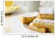 lemon bars on a white plate with slices Wall Decal