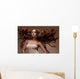 Portrait of Beautiful Woman with Long flying Hair. Wall Decal