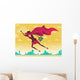 Businesswoman is a Superhero. Wall Decal