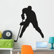 Hockey Player Vector Silhouette Wall Decal