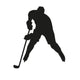 Hockey Player Vector Silhouette