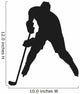 Hockey Player Vector Silhouette Wall Decal