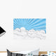 Paper Sky with clouds Wall Decal