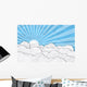 Paper Sky with clouds Wall Decal