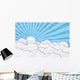 Paper Sky with clouds Wall Decal