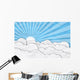 Paper Sky with clouds Wall Decal
