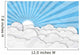 Paper Sky with clouds Wall Decal