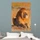 Male lion in Masai Mara Wall Decal