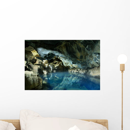 Grjotagja cave in Iceland Wall Decal