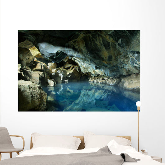 Grjotagja cave in Iceland Wall Decal