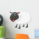 Happy sheep cartoon Wall Decal