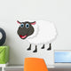 Happy sheep cartoon Wall Decal