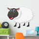 Happy sheep cartoon Wall Decal