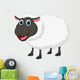 Happy sheep cartoon Wall Decal