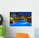 Swimming pool at night Wall Decal