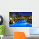 Swimming pool at night Wall Decal