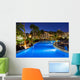 Swimming pool at night Wall Decal