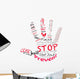 Stop Right Hand Wall Decal