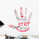 Stop Right Hand Wall Decal